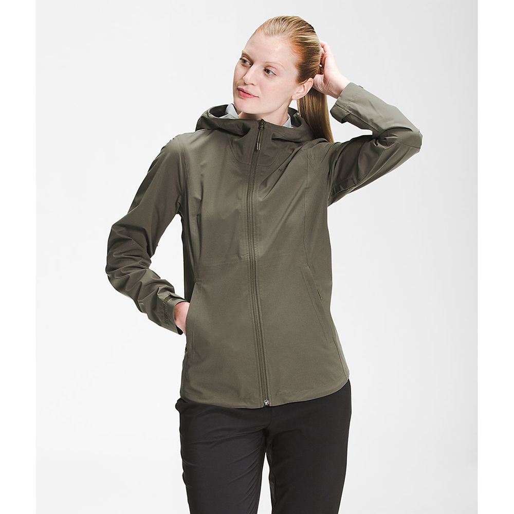 The North Face Rain Jacket Womens Australia - The North Face Allproof Stretch Green (SQD-523840)